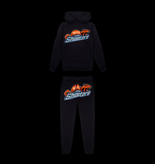 TRAPSTAR LONDON SHOOTERS HOODED TRACKSUIT-BLACK