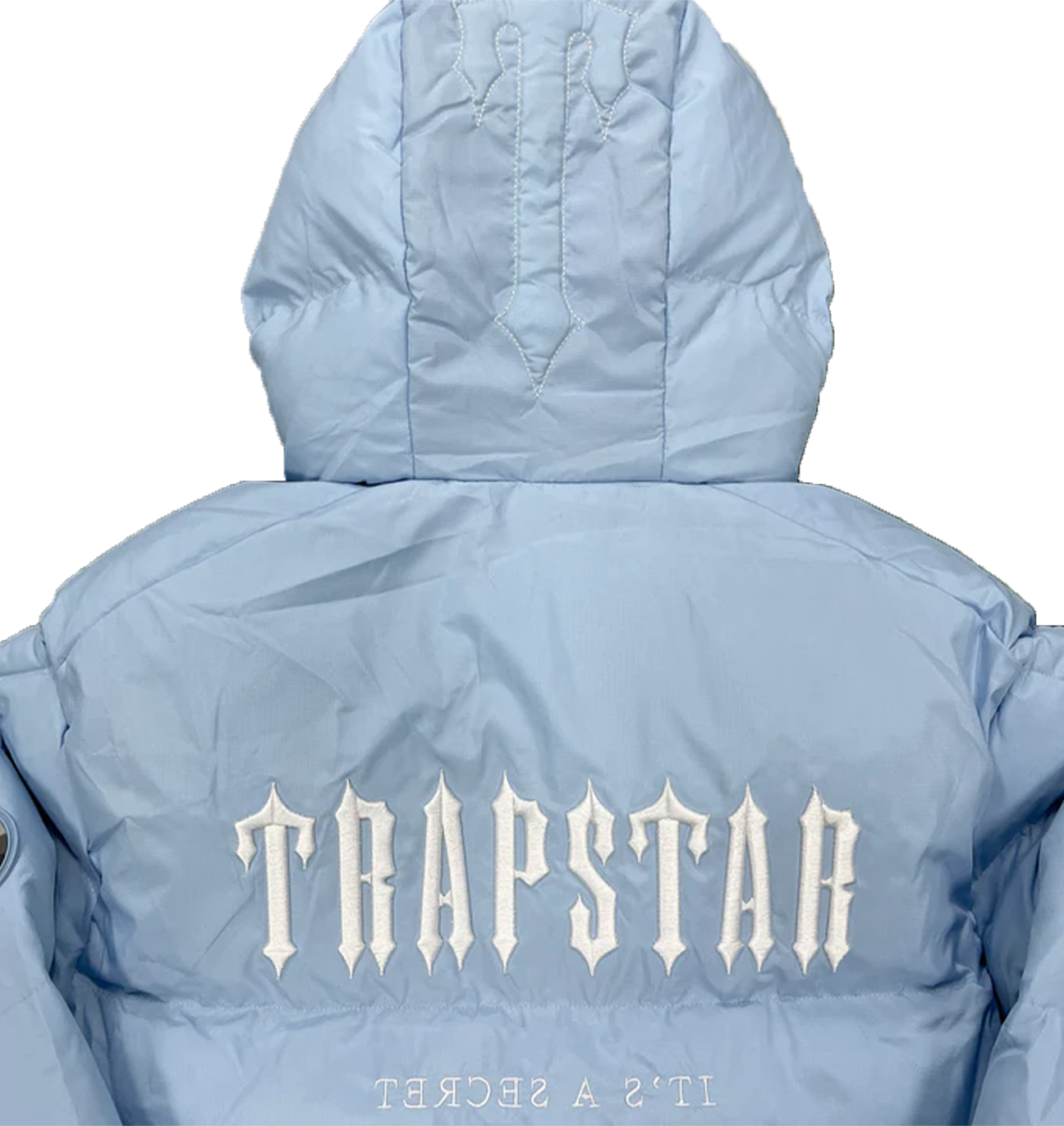 TRAPSTAR DECODED HOODED PUFFER 2.0 - ICE BLUE