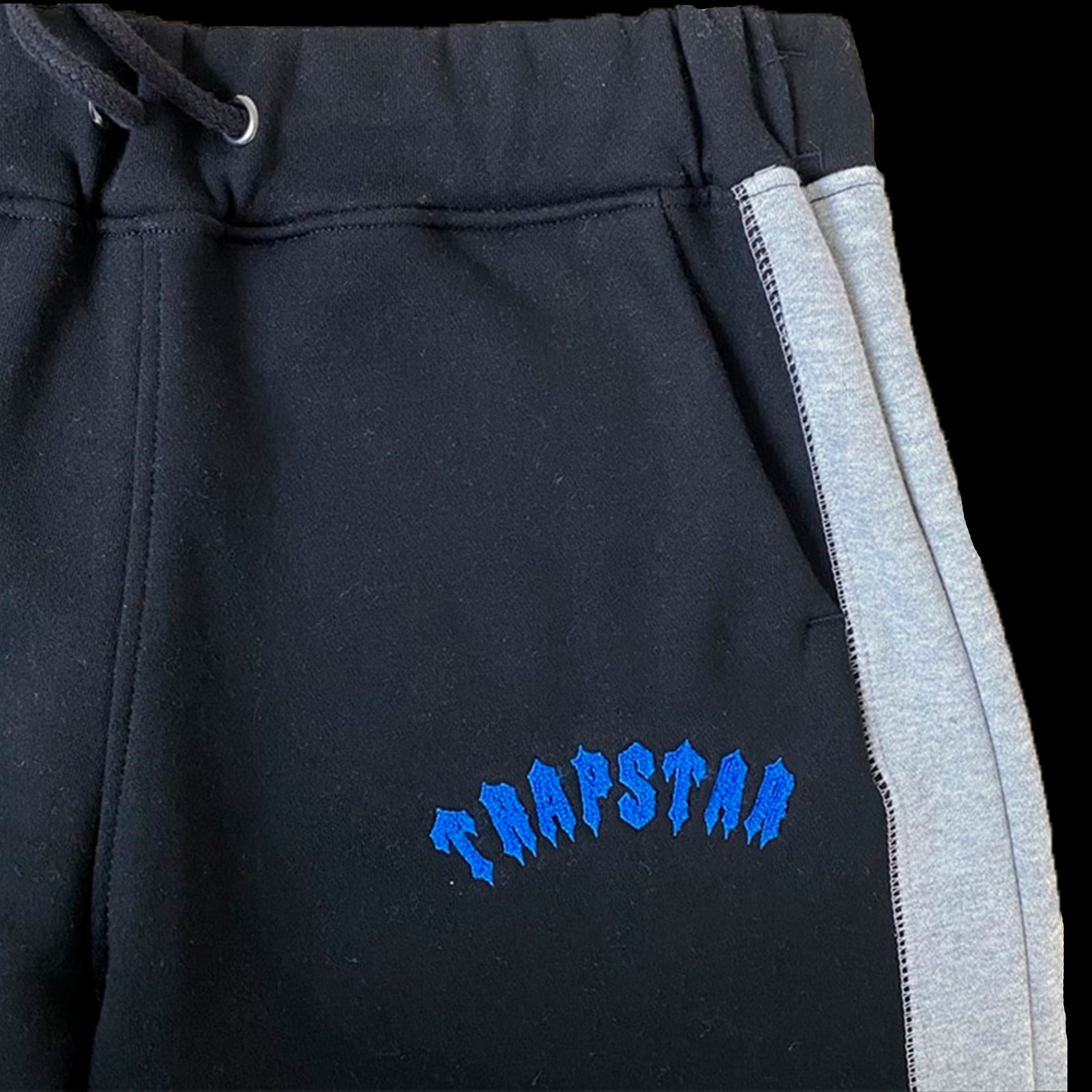 TRAPSTAR ARCH PANEL CHENILLE  DECODED TRACKSUIT-GREY/BLACK/BLUE