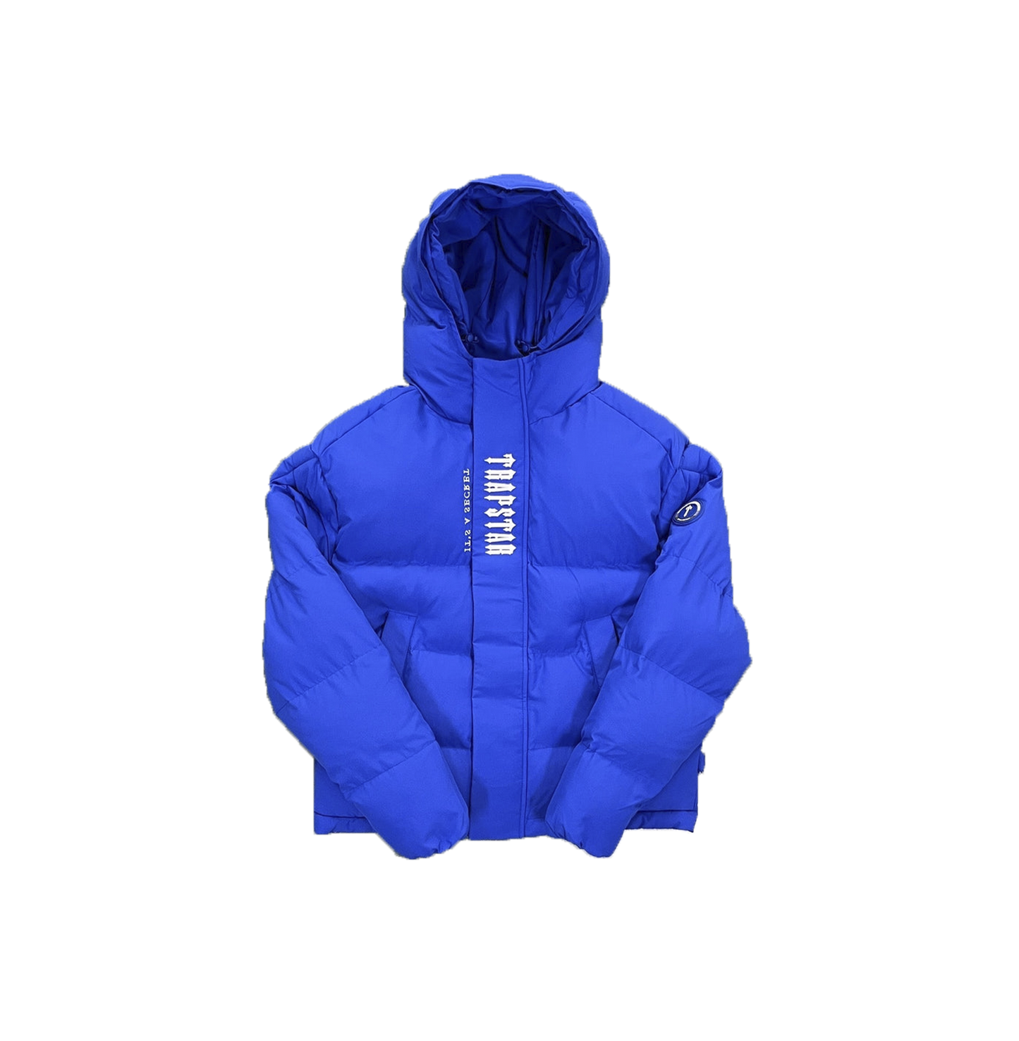 TRAPSTAR DECODED HOODED PUFFER 2.0 - DAZZLING BLUE
