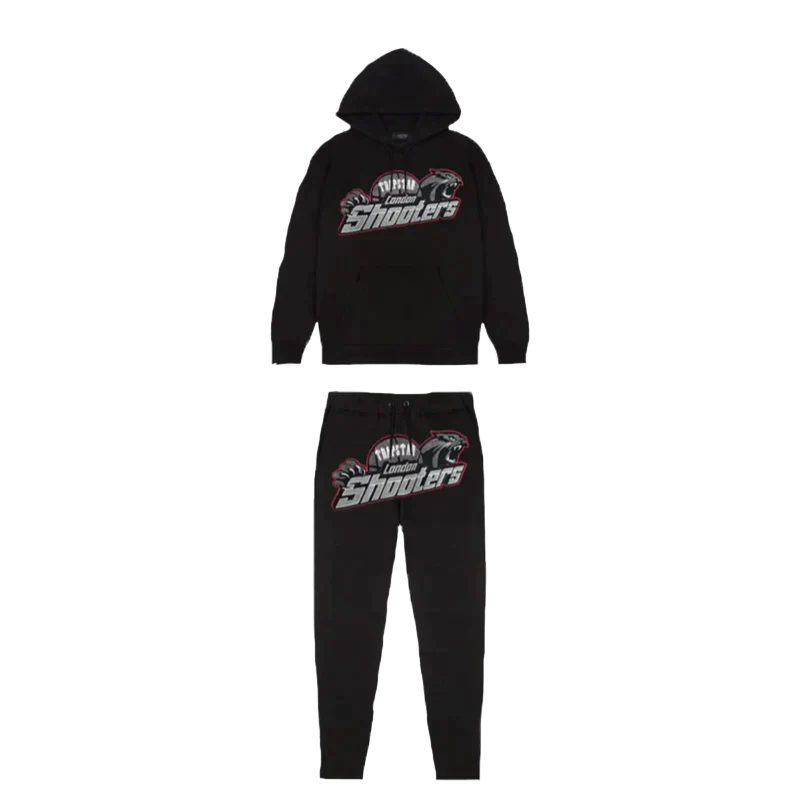 TRAPSTAR LONDON SHOOTERS HOODED TRACKSUIT-BLACKOUT