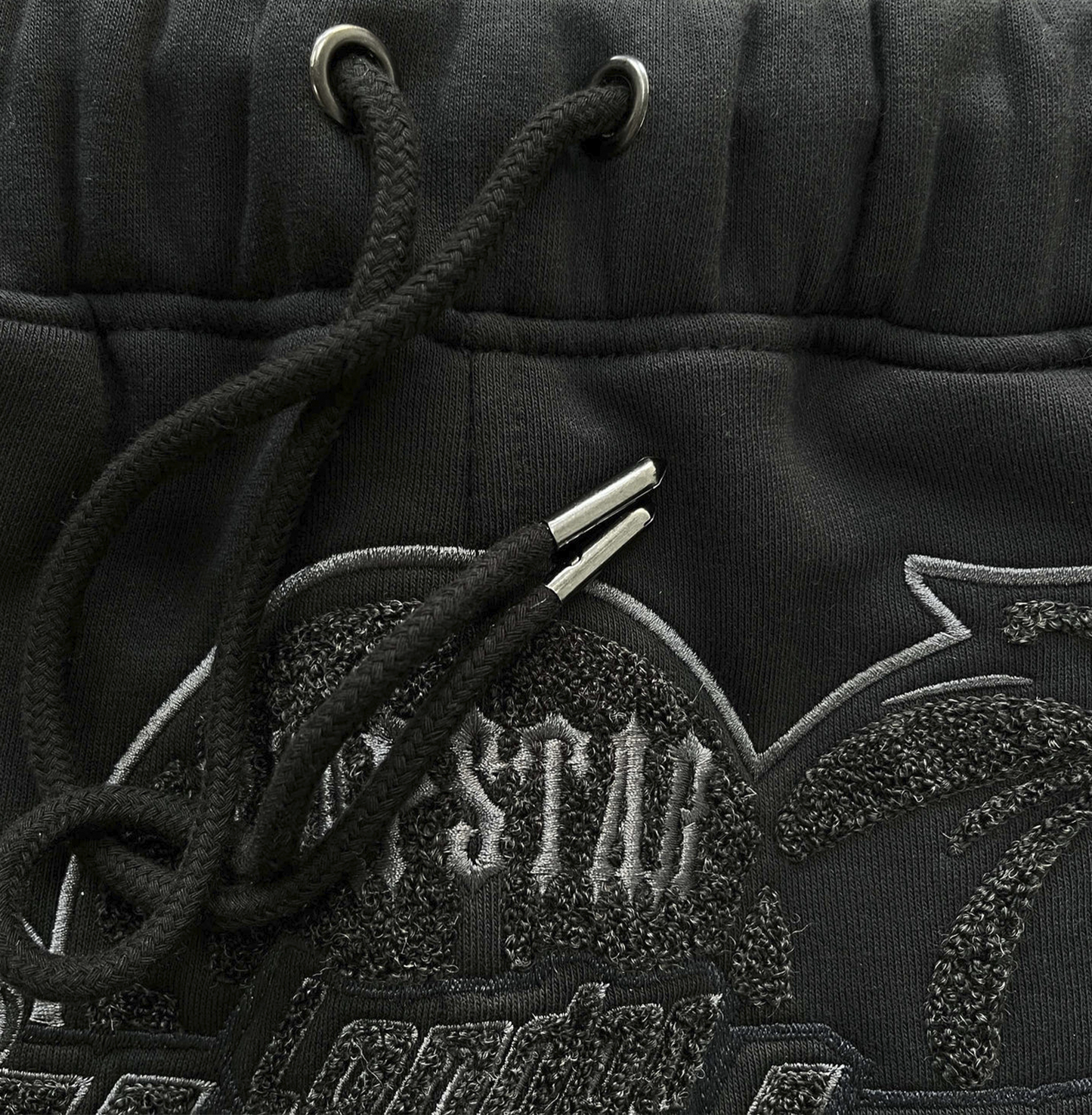 TRAPSTAR SHOOTERS HOODED TRACKSUIT - BLACK MONOCHROME EDITION