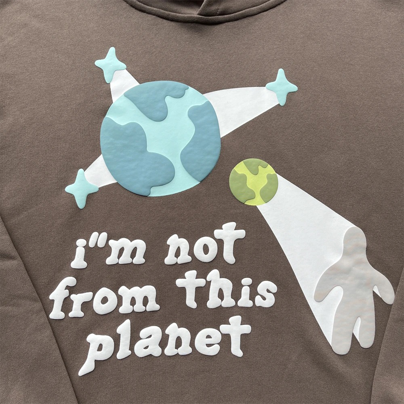 BROKEN PLANET HOODIE -I"M NOT FROM THIS PLANET