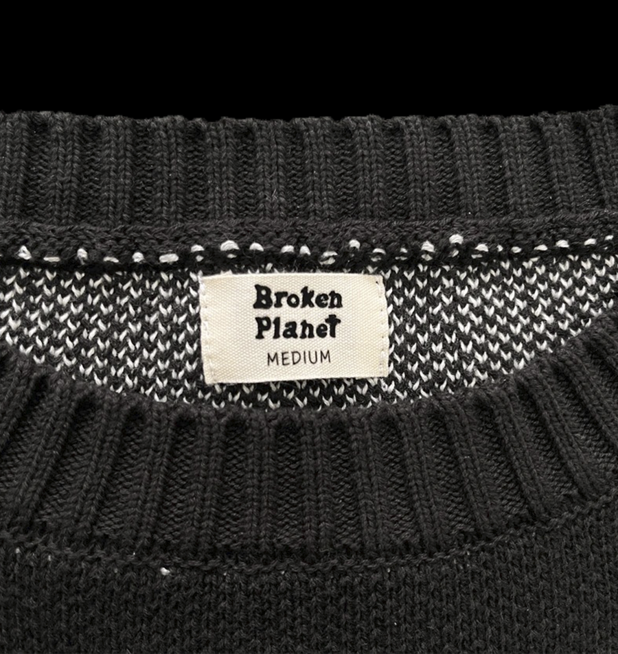 BROKEN PLANET KNIT SWEATER - HEARTS ARE MADE TO BE BROKEN