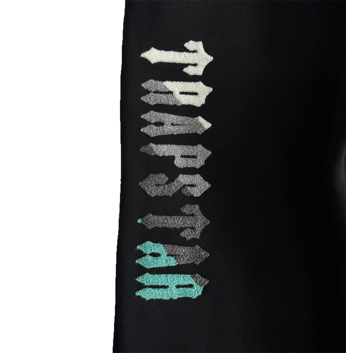 TRAPSTAR CHENILLE DECODED 2.0 HOODED TRACKSUIT-BLACK/TEAL