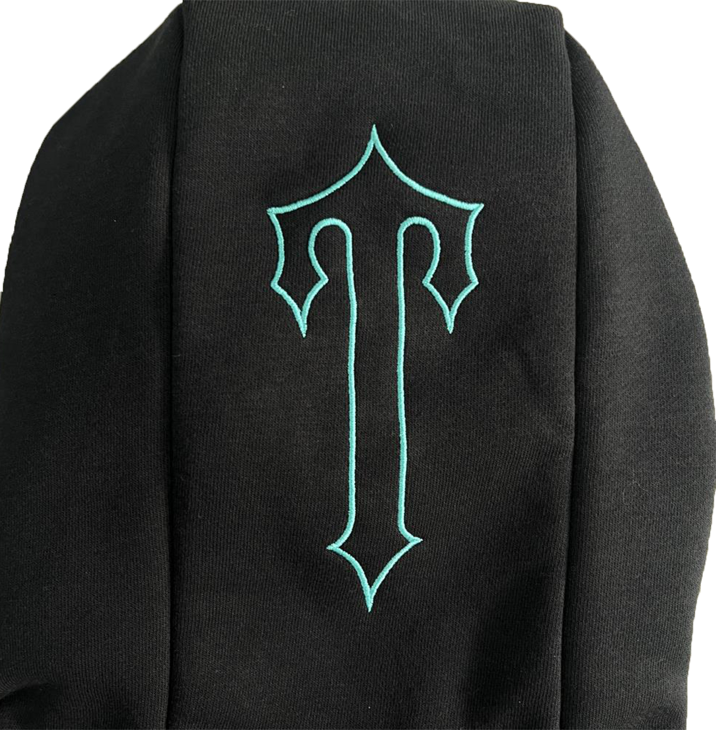 TRAPSTAR CHENILLE DECODED 2.0 HOODED TRACKSUIT-BLACK/TEAL