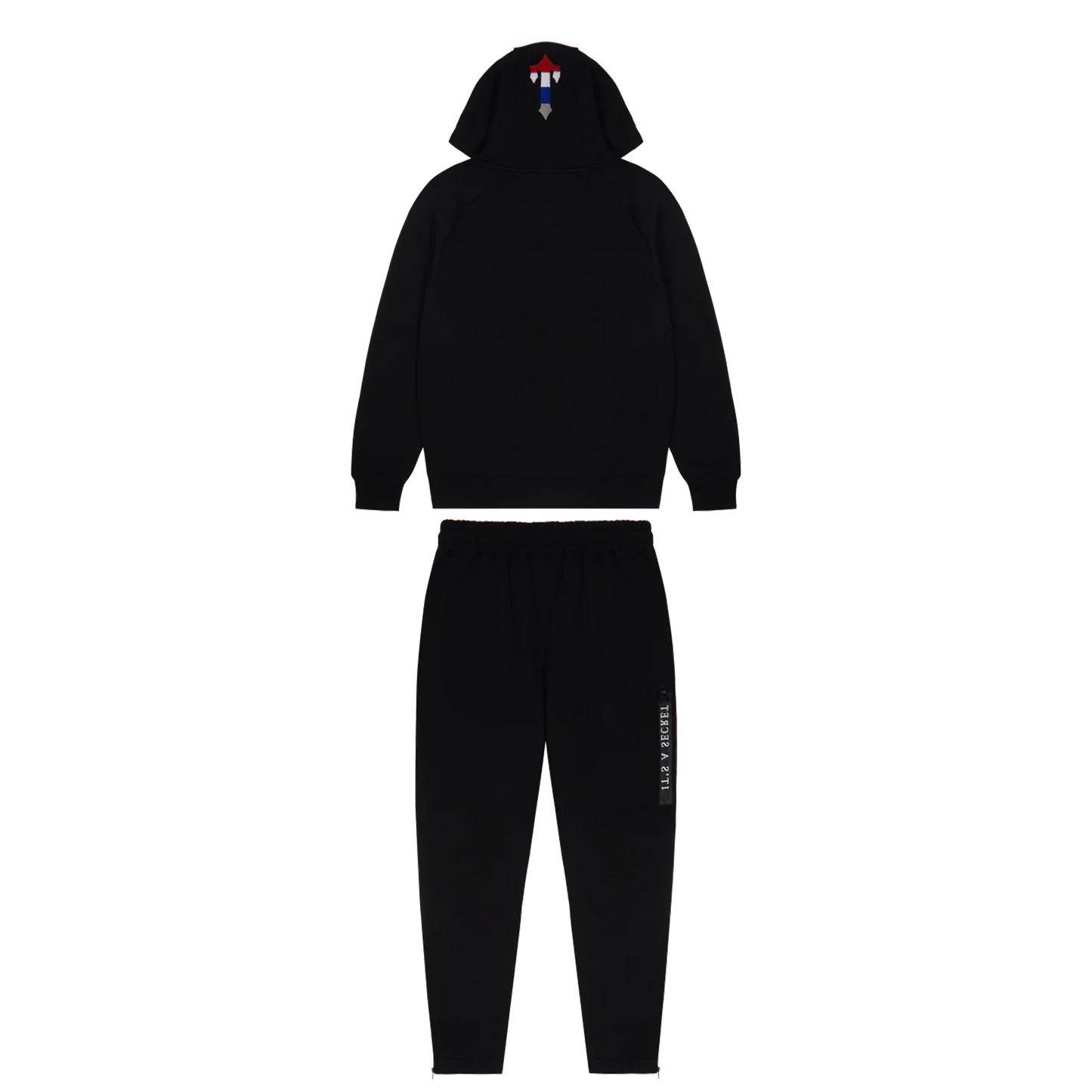 TRAPSTAR CHENILLE DECODED 2.0 HOODED TRACKSUIT-BLACK REVOLUTION EDITION