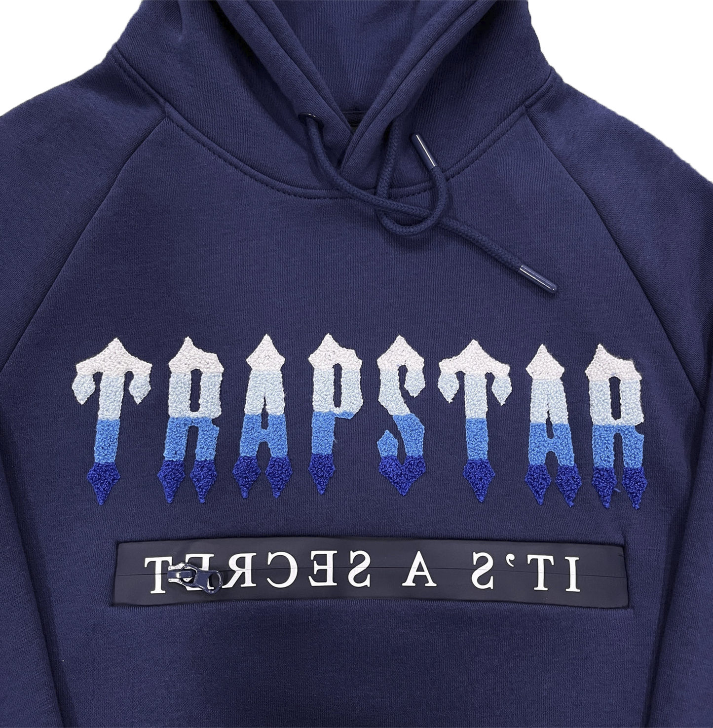 TRAPSTAR CHENILLE DECODED 2.0 HOODED TRACKSUIT-MEDIEVAL BLUE