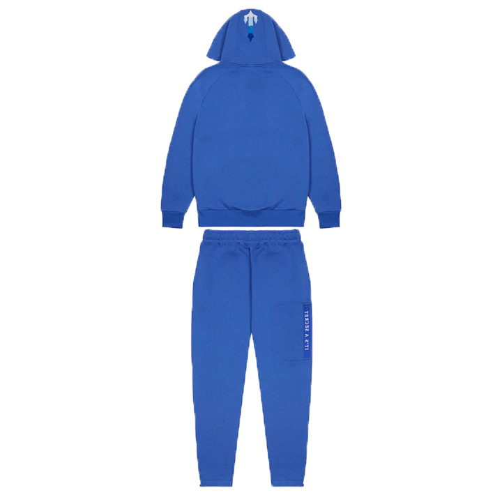 TRAPSTAR CHENILLE DECODED 2.0 HOODED TRACKSUIT-DAZZLING BLUE