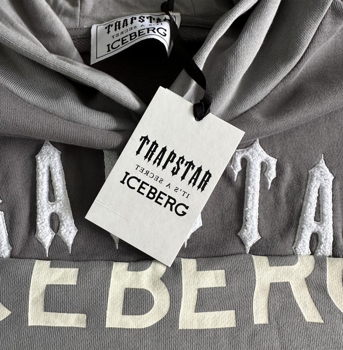 TRAPSTAR x ICEBERG DECONSTRUCTED TWO LOGO HOODIE