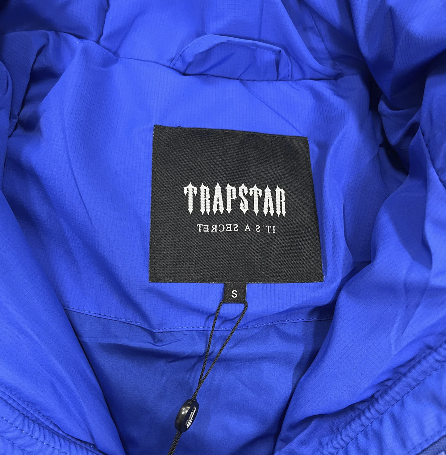 TRAPSTAR DECODED HOODED PUFFER 2.0 - DAZZLING BLUE