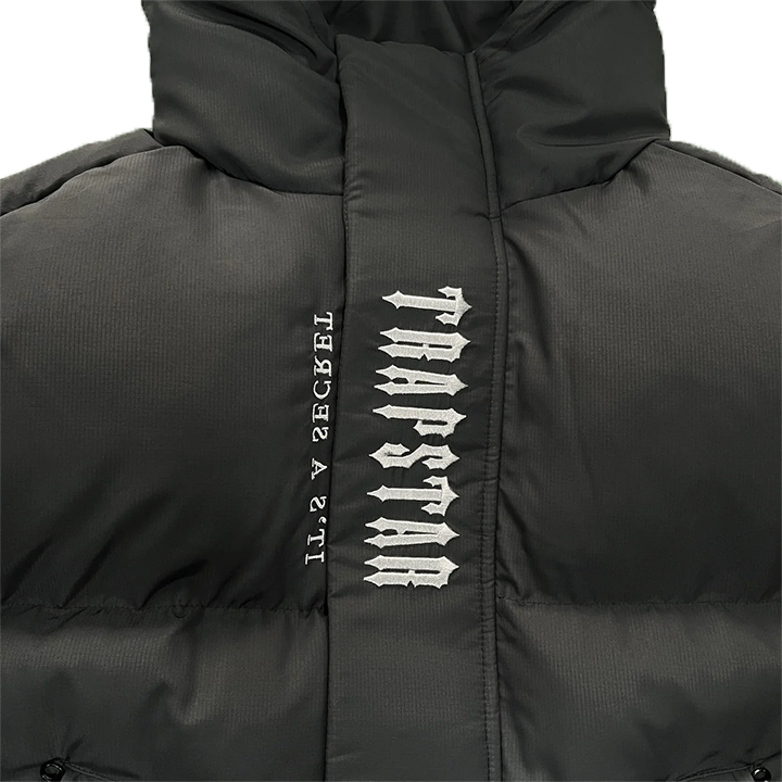 TRAPSTAR DECODED HOODED PUFFER 2.0 -BLACK GRADIENT